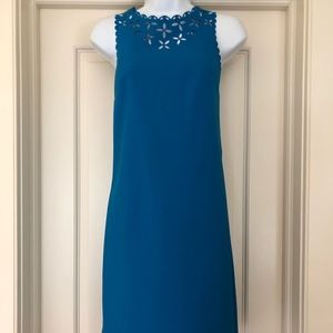 J l. Crew scalloped dress blue 00